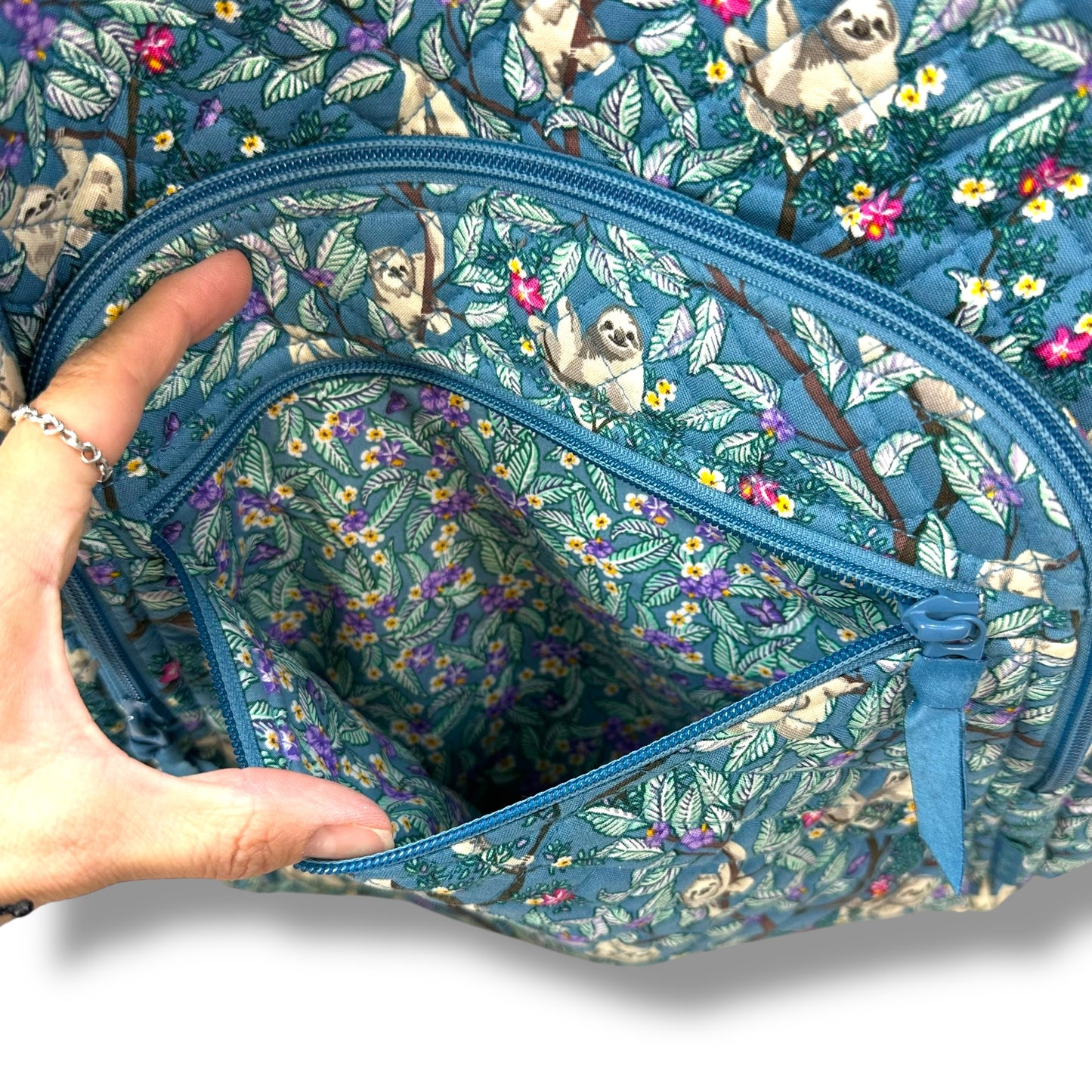 Sloth Hanging Around Campus Backpack By Vera Bradley, Size: Small