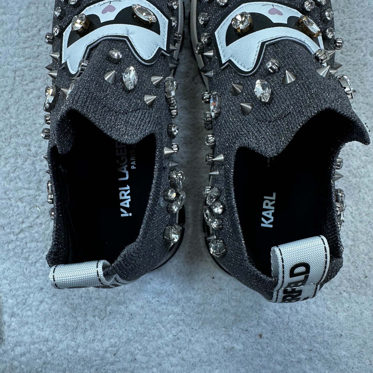 Shoes Sneakers By Karl Lagerfeld In Sparkles, Size: 5.5