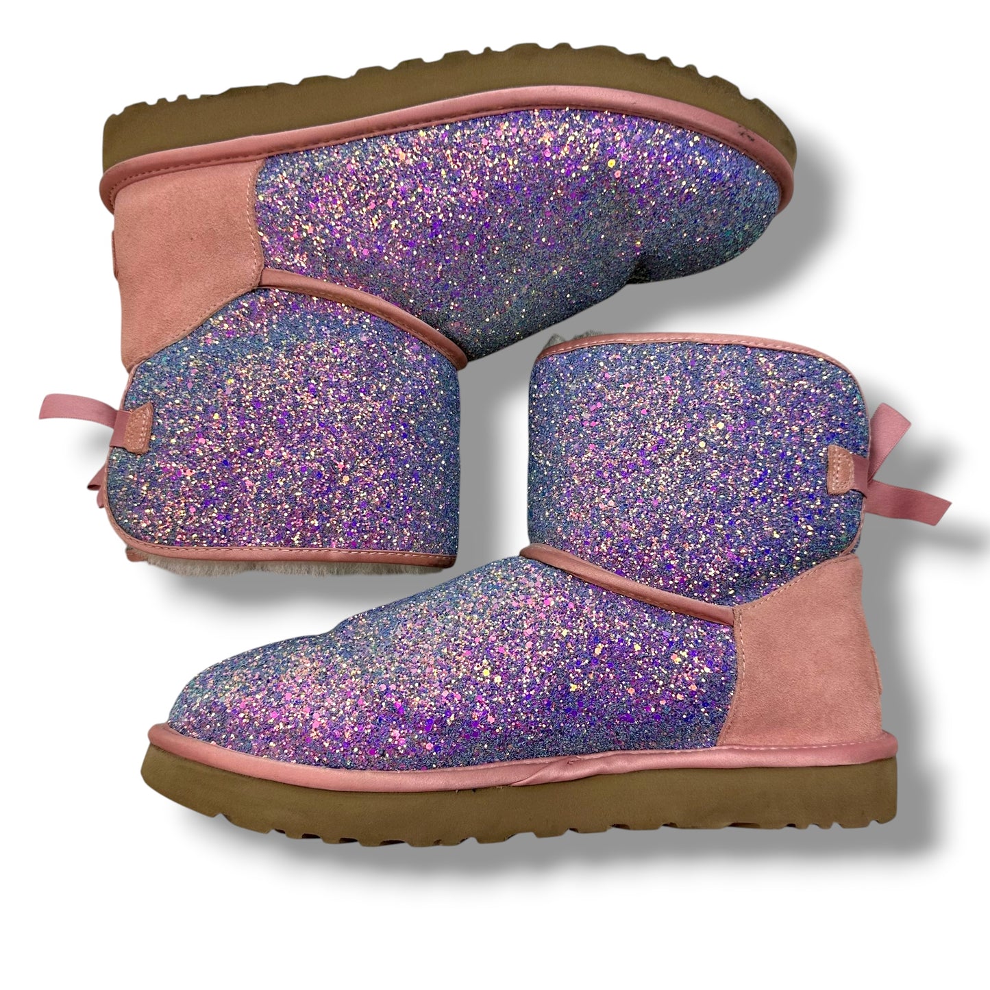Boots Designer By Ugg In Pink, Size: 12