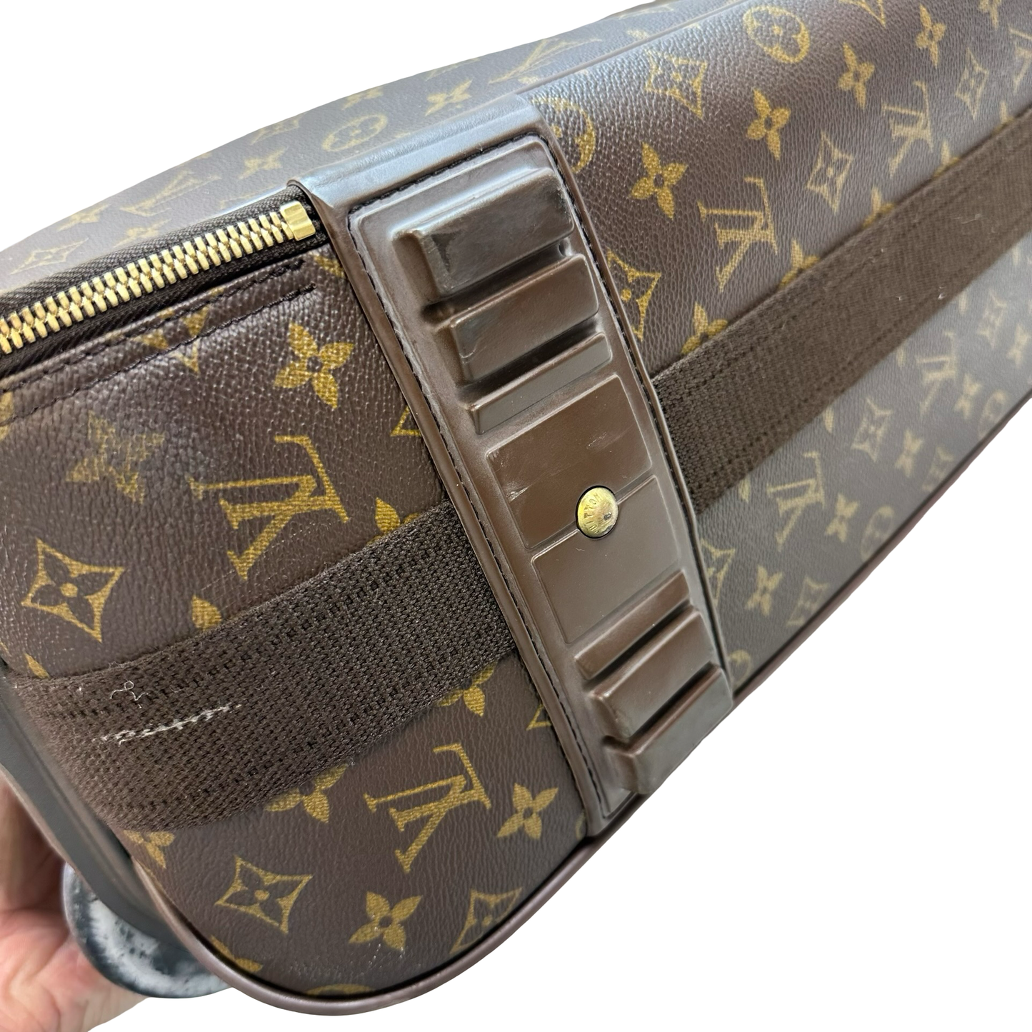 REDUCED/Final Sale: Monogram Luggage rolling suitcase Luxury Designer By Louis Vuitton, Size: Medium IN STORE PICK UP
