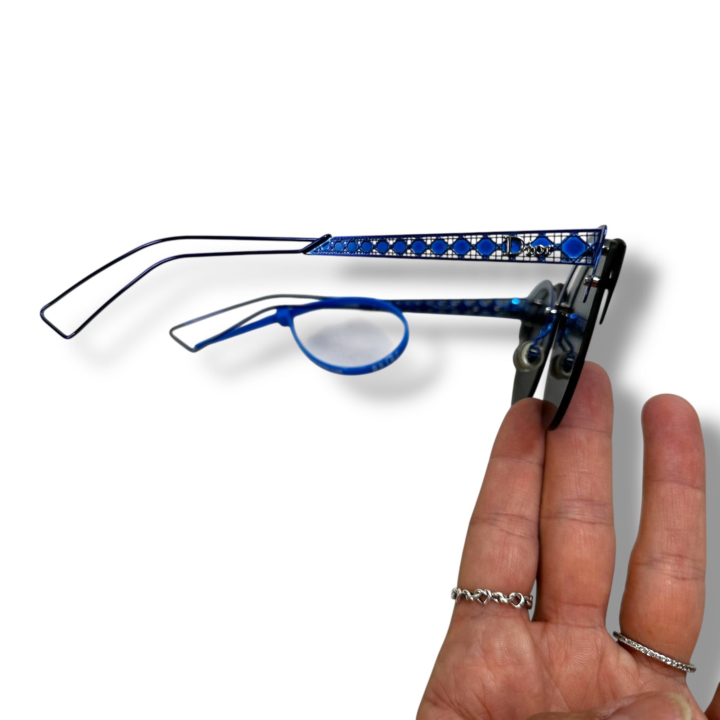 Blue Sunglasses Luxury Designer By Dior