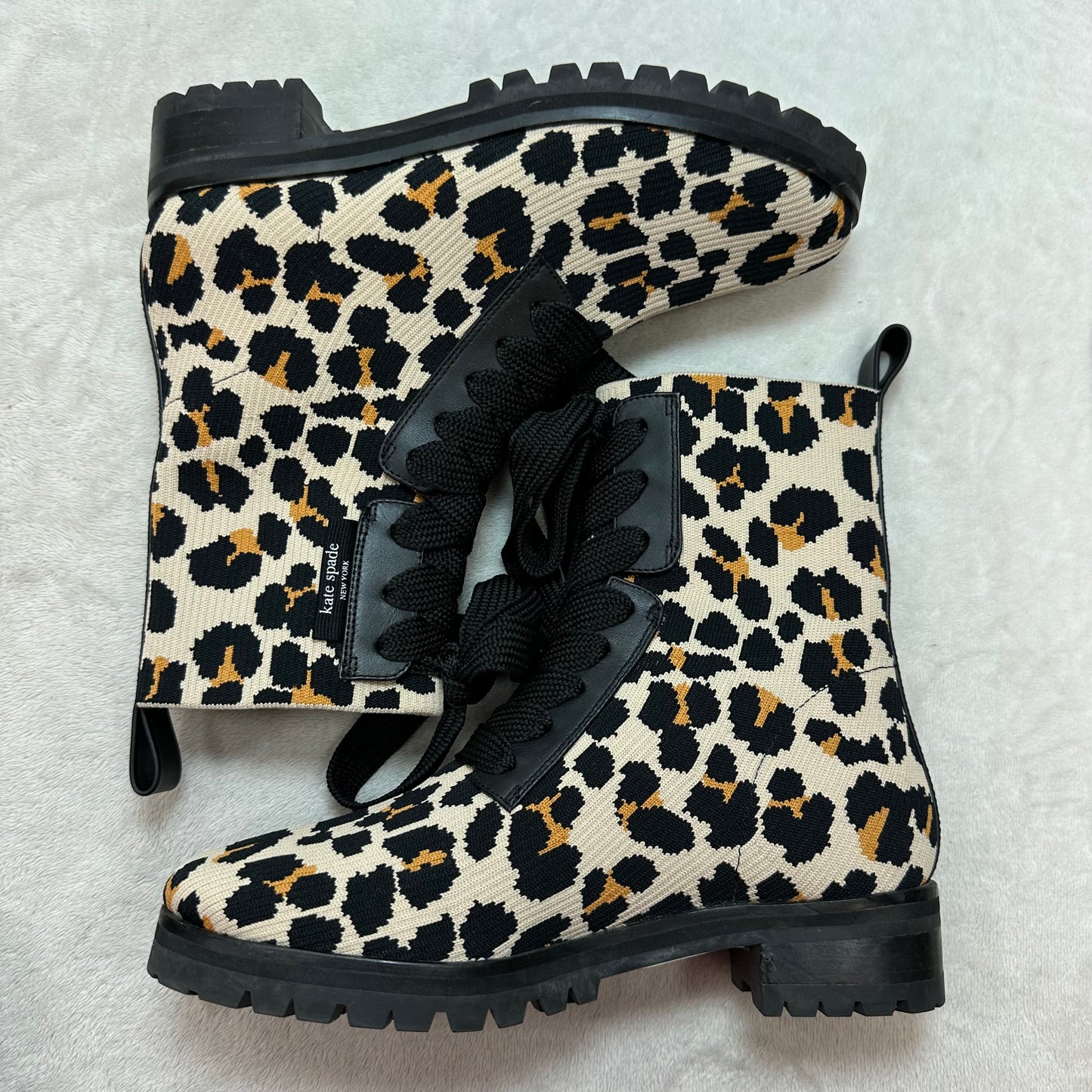 Boots Designer By Kate Spade In Animal Print, Size: 6