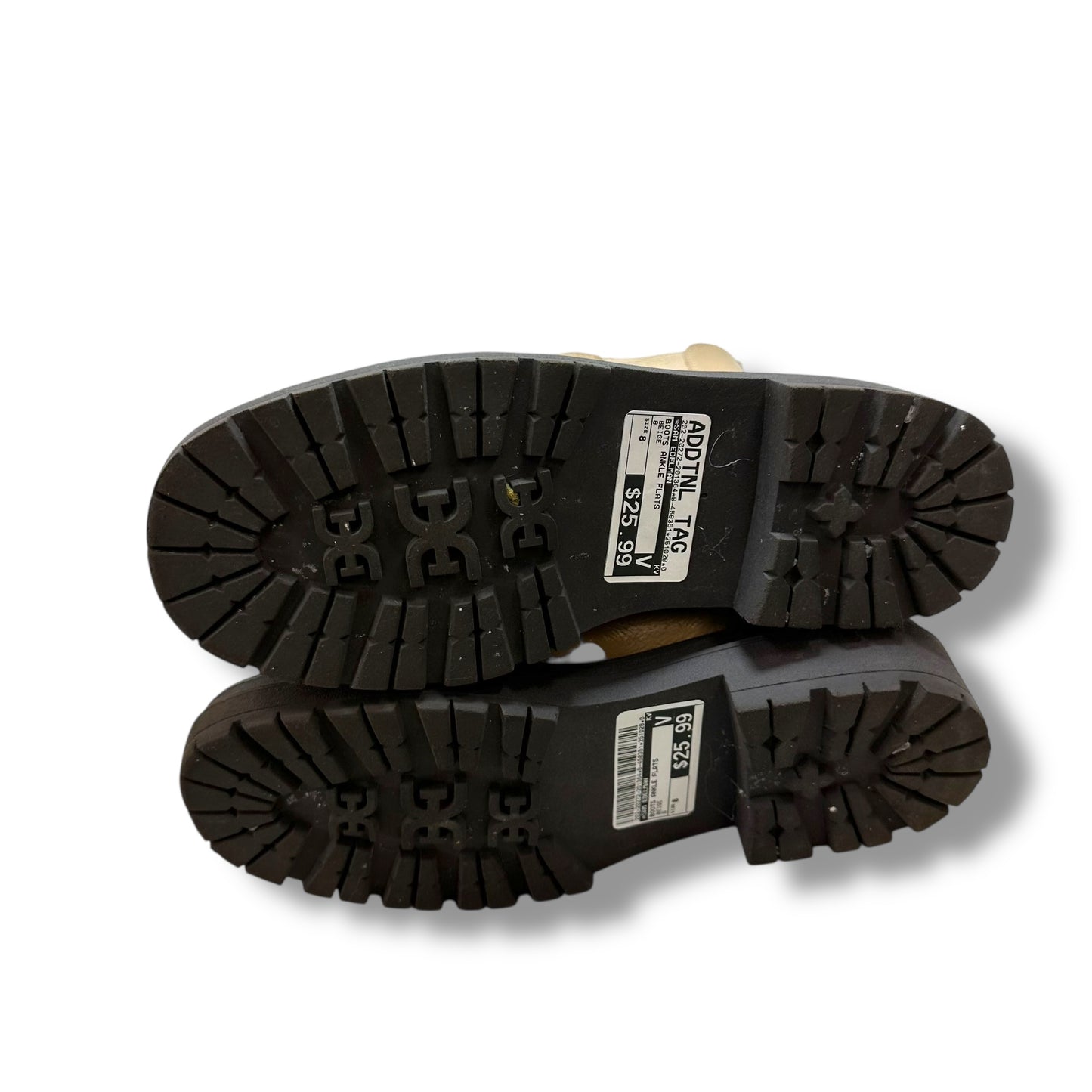 Boots Ankle Flats By Sam Edelman In Beige, Size: 8