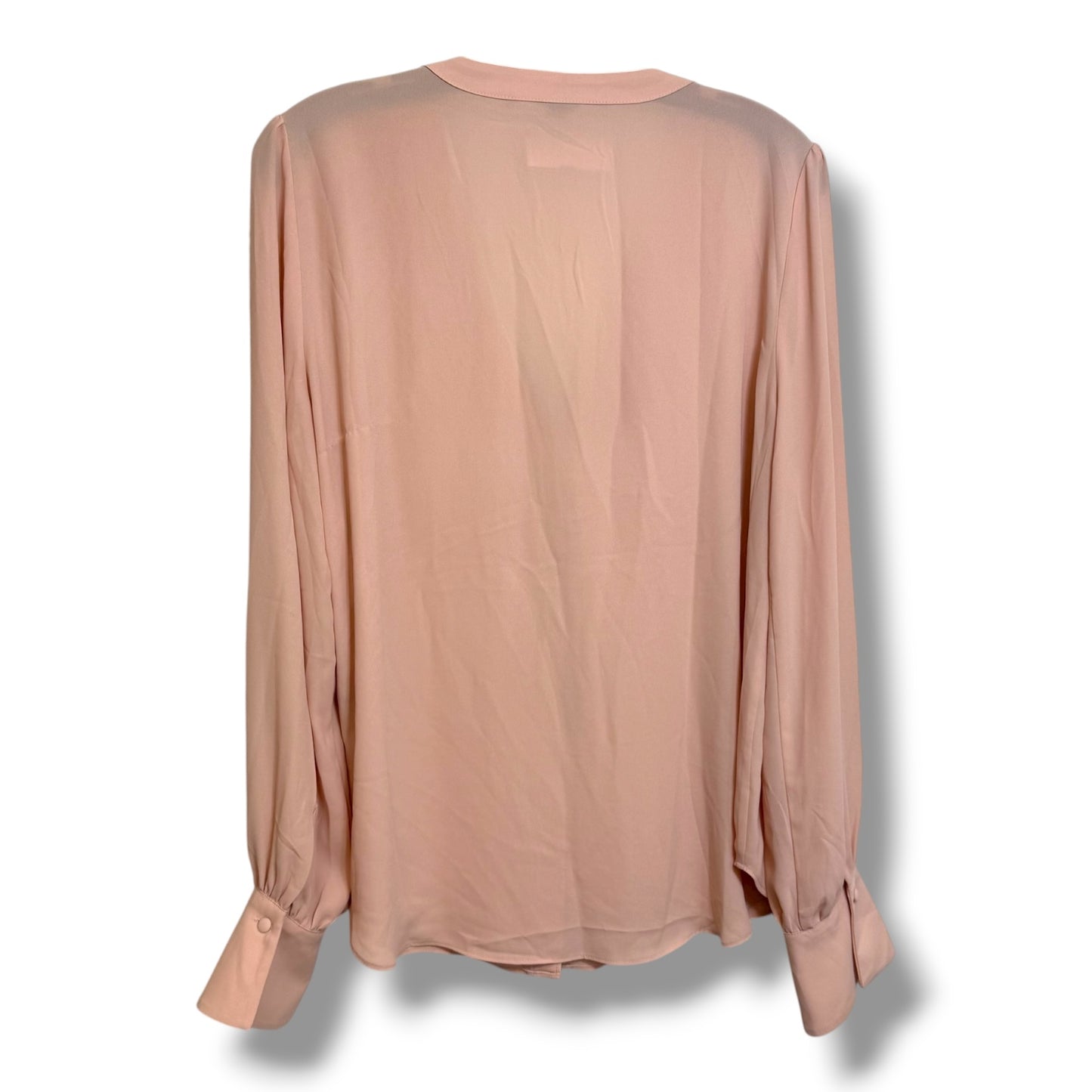 Top Long Sleeve By White House Black Market In Pink, Size: M
