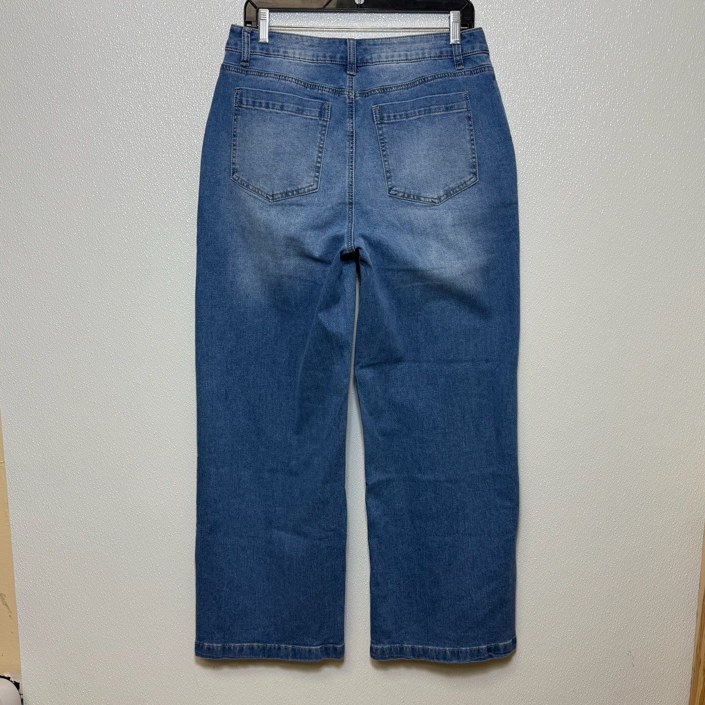 Jeans Wide Leg By Clothes Mentor In Blue Denim, Size: L