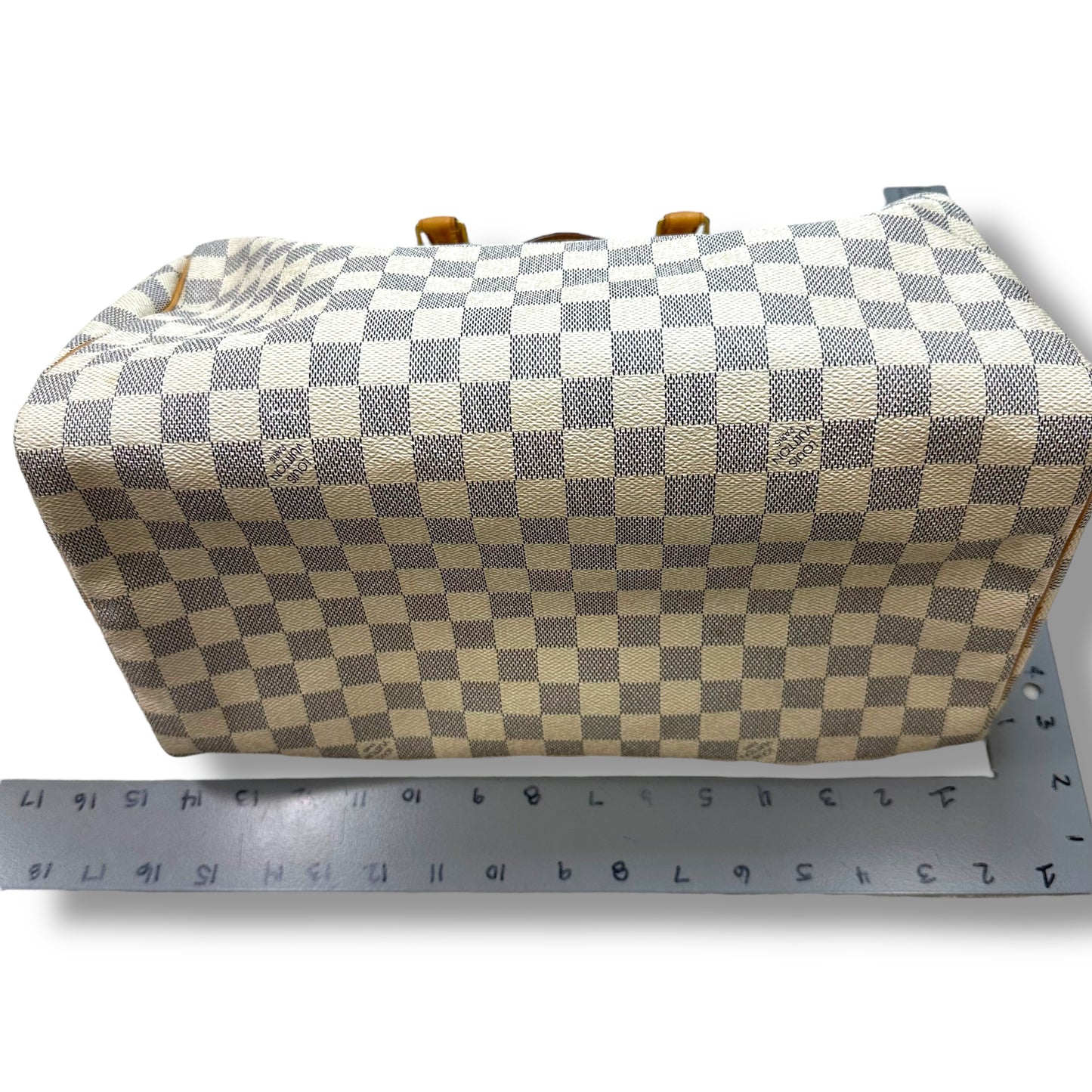 Speedy 35 Handbag Luxury Designer By Louis Vuitton, Size: Large