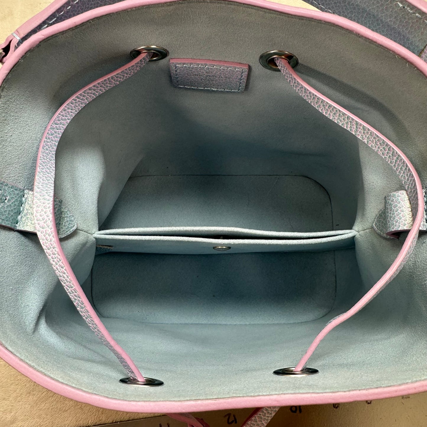 Limited edition NéoNoé BB bucket bag in Lilas Monogram Empreinte Summer Stardust leather Luxury Designer By Louis Vuitton, Size: Small