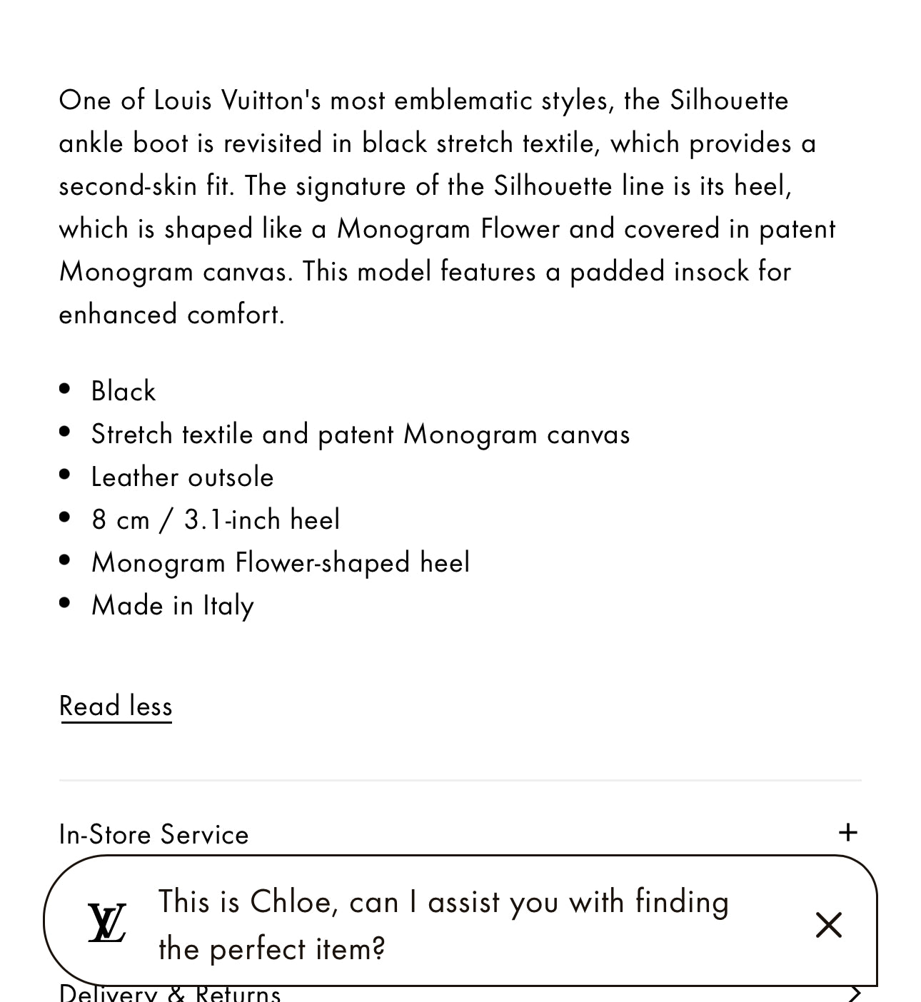 Silhouette Ankle Boots Luxury Designer By Louis Vuitton In Black, Size: 39/8