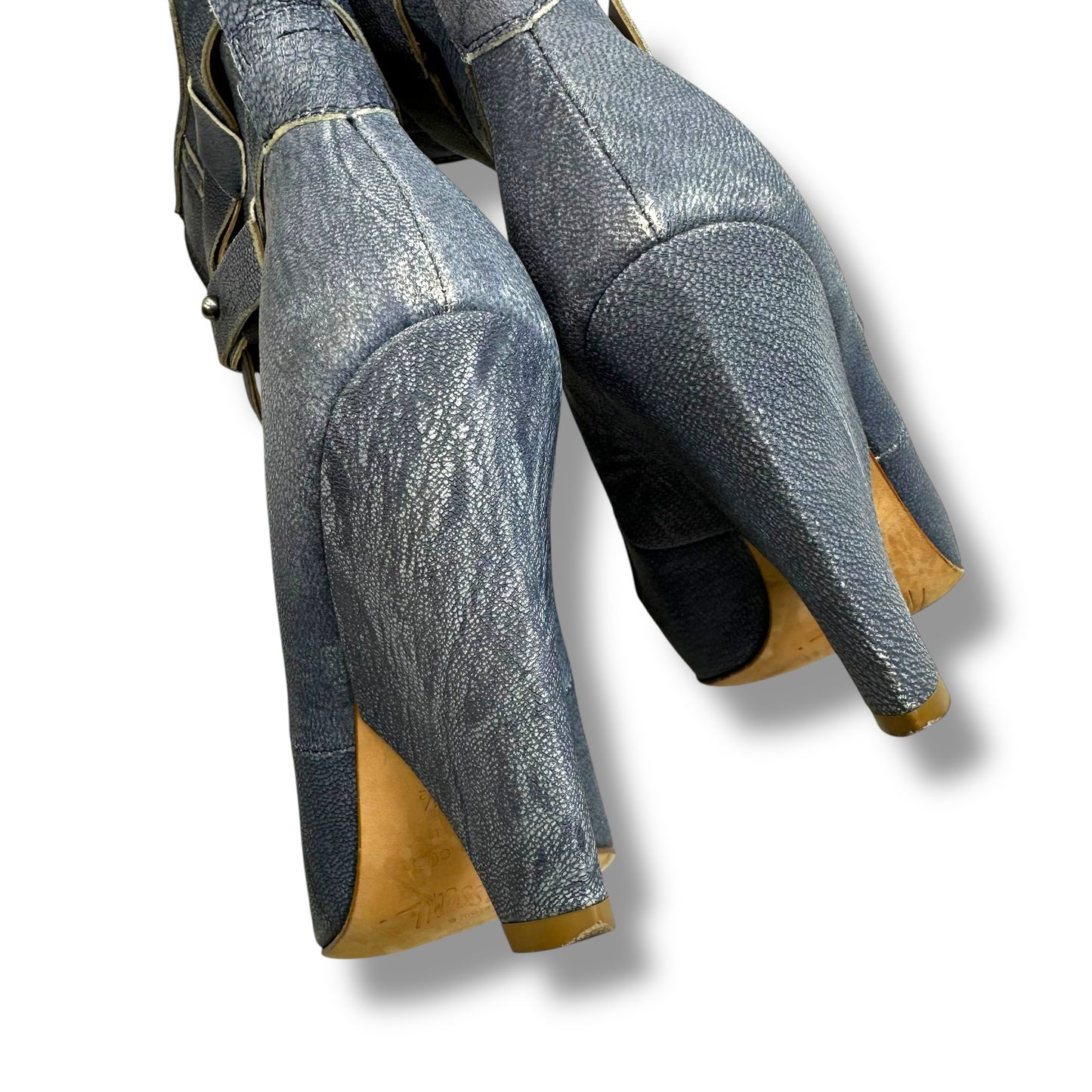 Shoes Heels Block By Jerome C. Rousseau In Blue, Size: 5.5