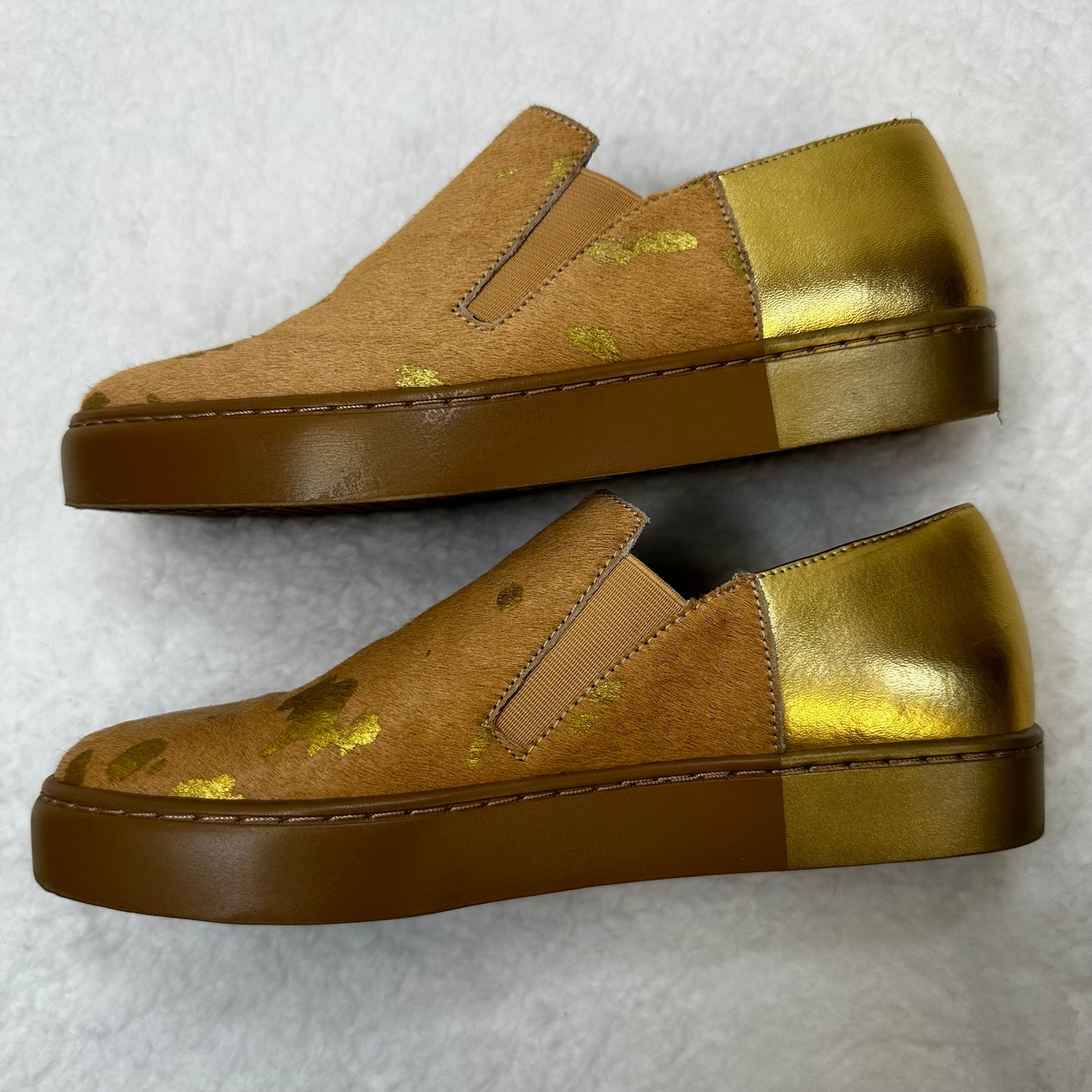 Tan Shoes Flats Boat Free People, Size 7