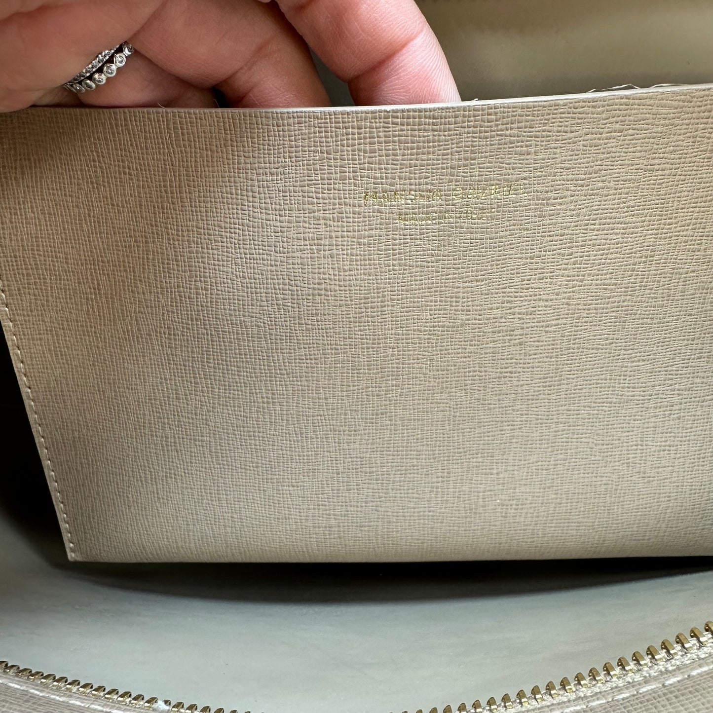 Tote Handbag Italian Leather By Mansur Gavriel, Size: Medium