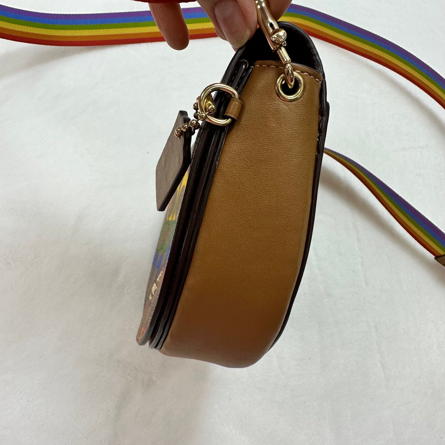 Crossbody Designer By Coach, Size: Small