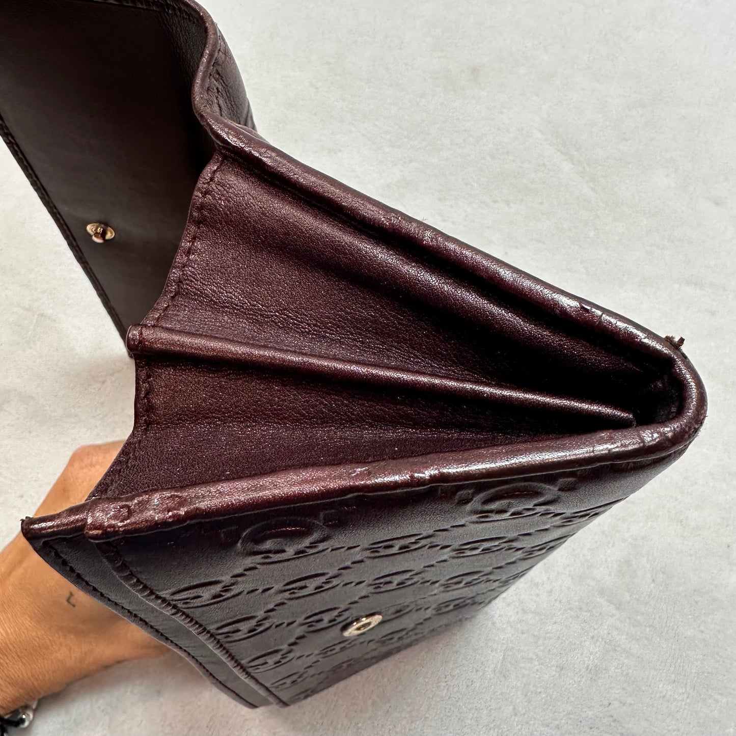 Wallet Luxury Designer By Gucci, Size: Small