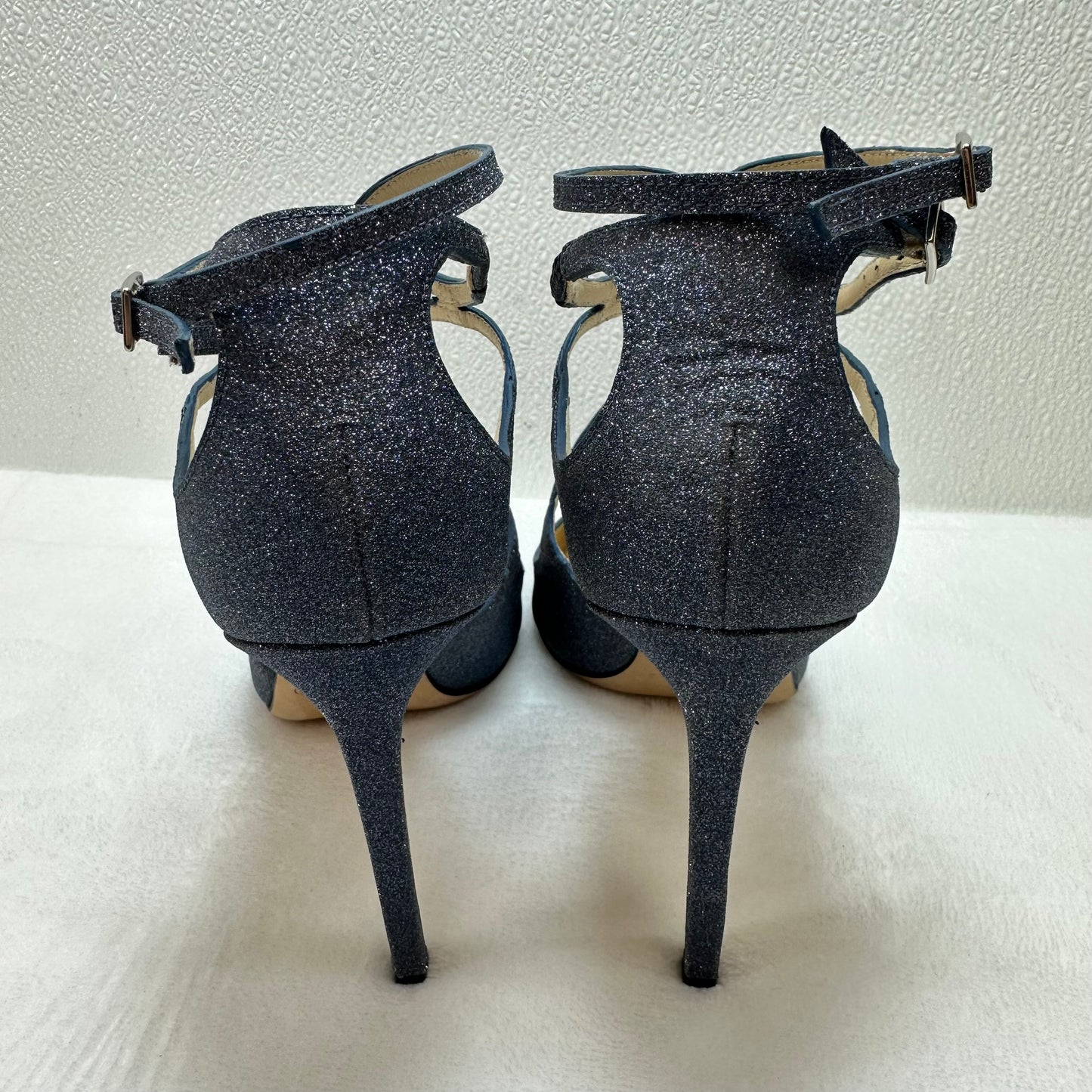 Shoes Luxury Designer By Jimmy Choo In Blue, Size: 9