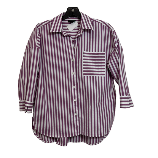 Top 3/4 Sleeve By J. Jill In Striped Pattern, Size: Xs