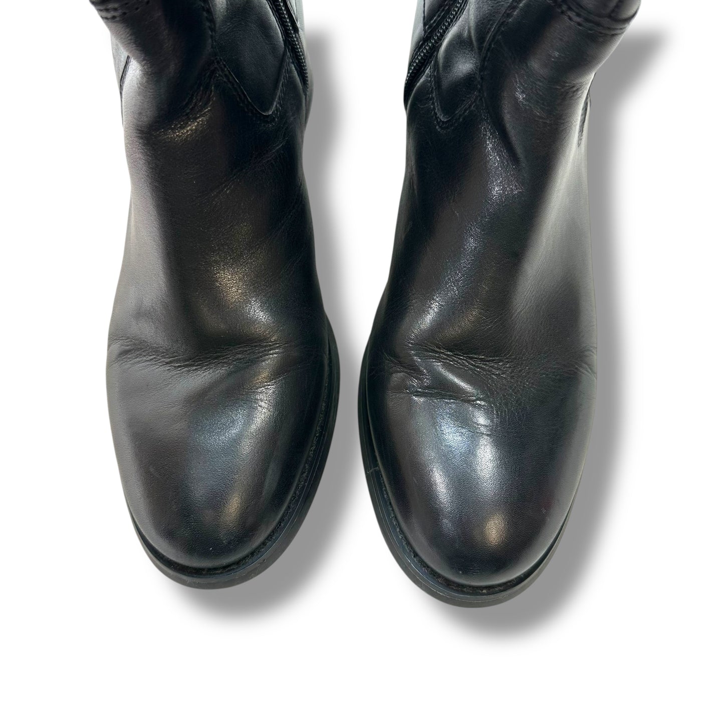 Wide calf Boots Knee Flats By Etienne Aigner In Black, Size: 9