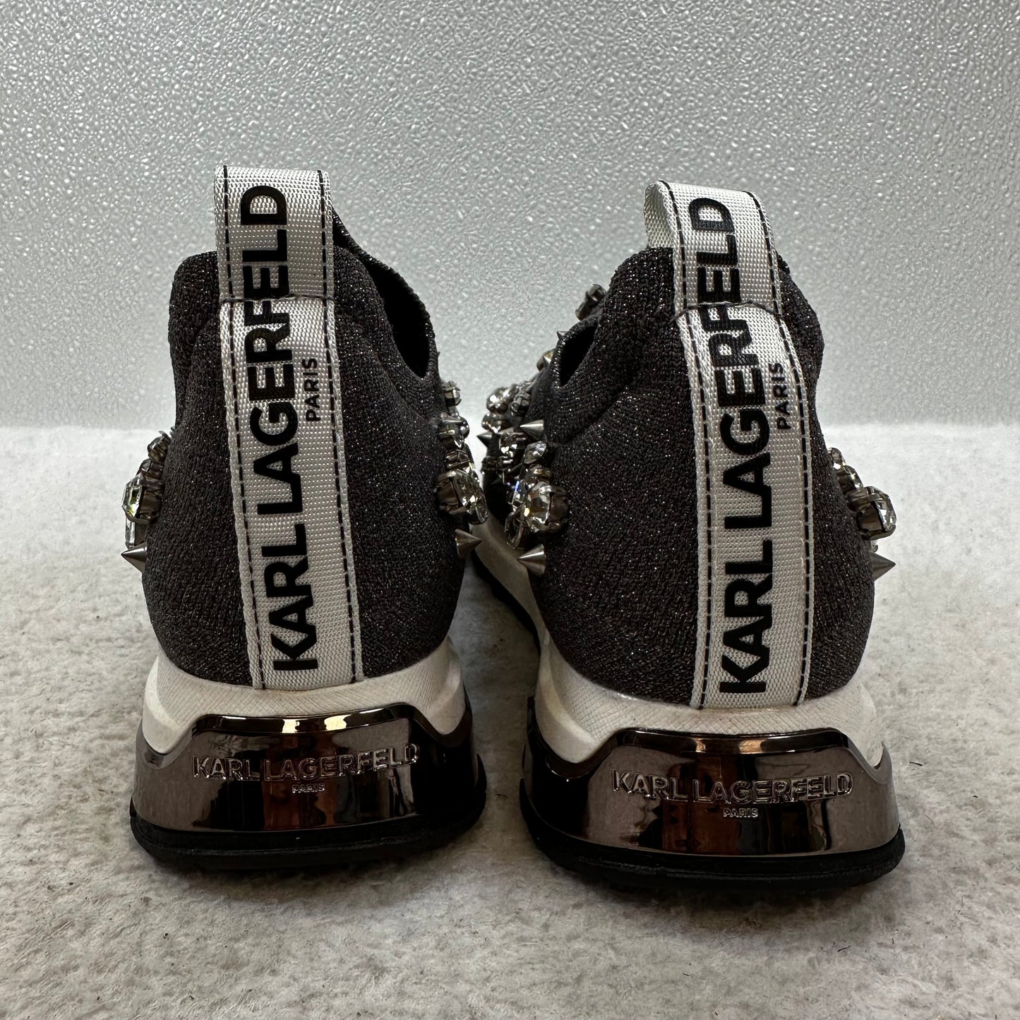 Shoes Sneakers By Karl Lagerfeld In Sparkles, Size: 5.5