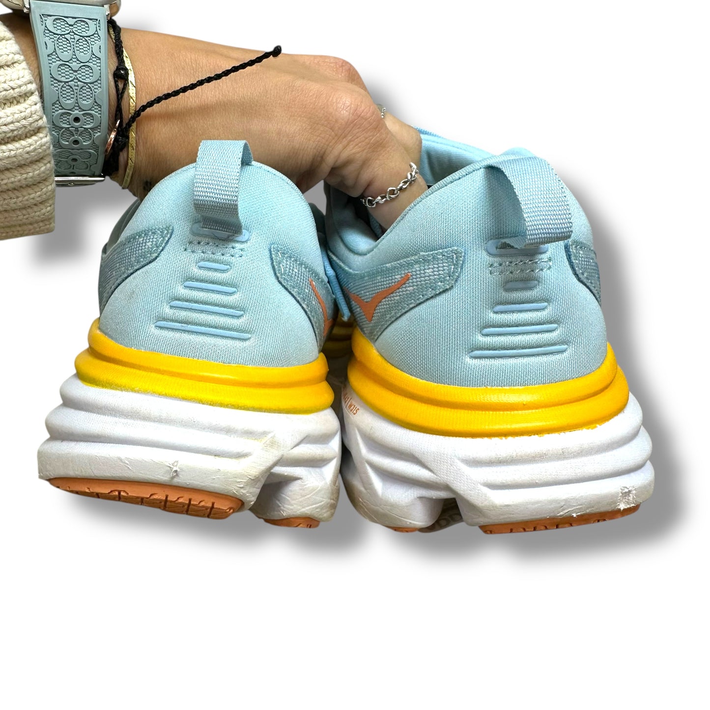 Shoes Sneakers By Hoka In Blue, Size: 9