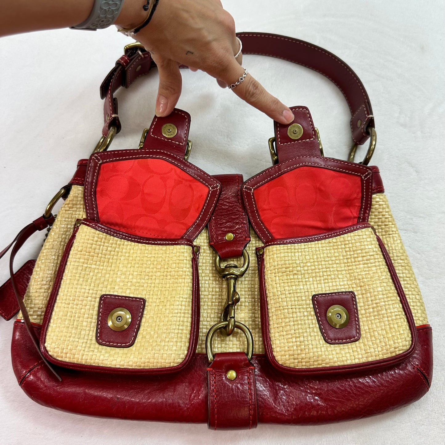 Legacy Handbag Designer By Coach, Size: Medium