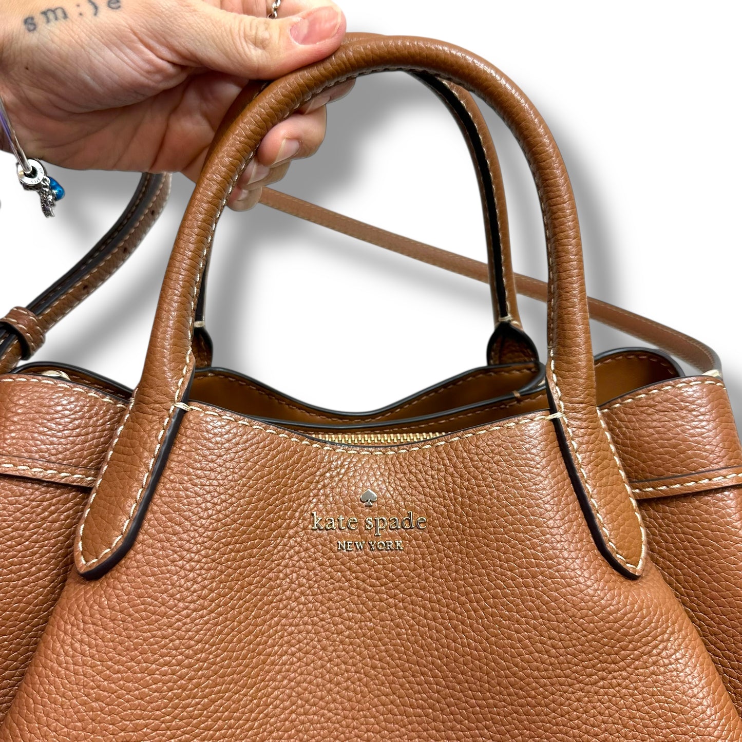 Dumpling Satchel Handbag Designer By Kate Spade, Size: Medium