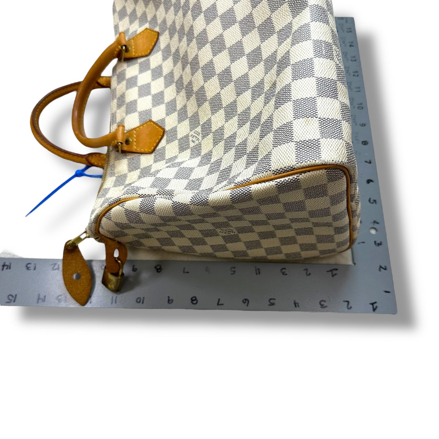 Speedy 35 Handbag Luxury Designer By Louis Vuitton, Size: Large