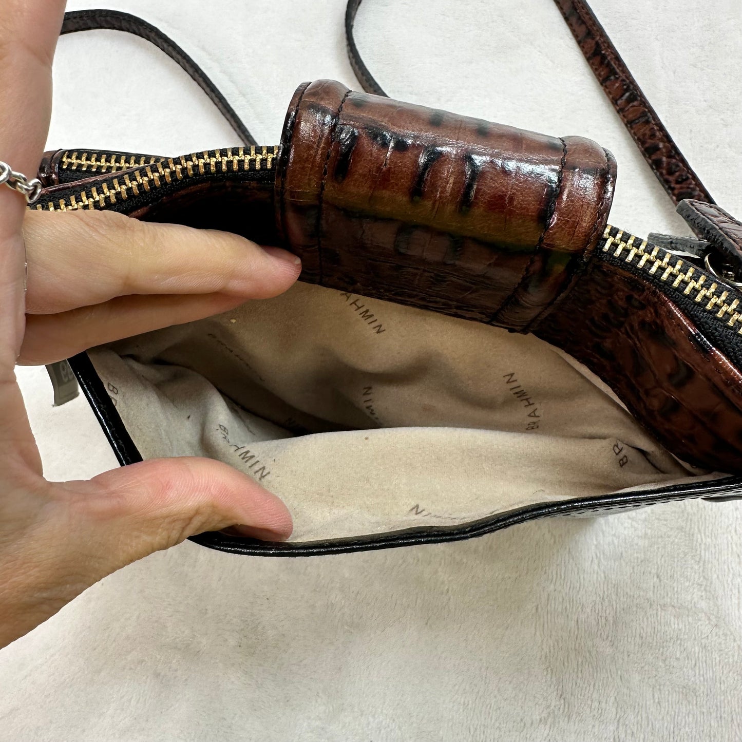 Crossbody Designer By Brahmin, Size: Small
