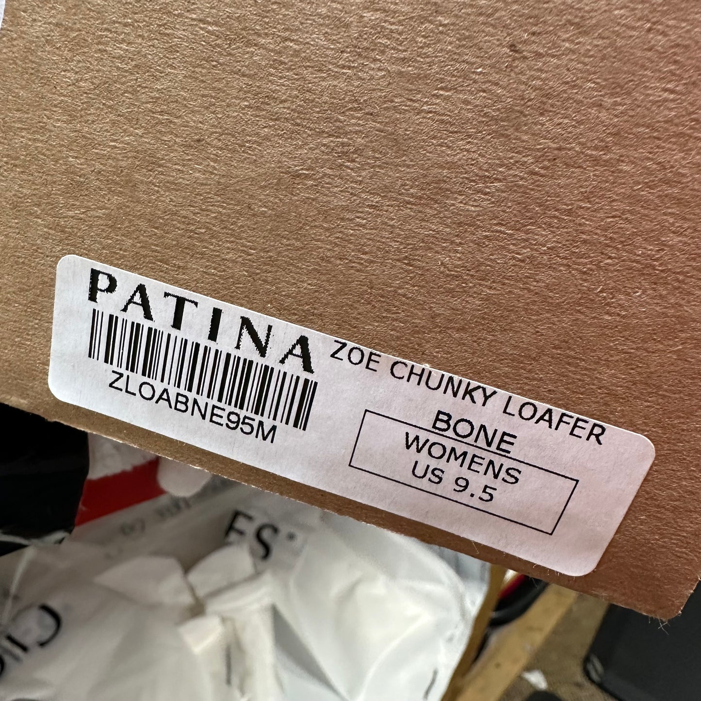 Leather Shoes loafers Flats By Patina In Beige, Size: 9.5