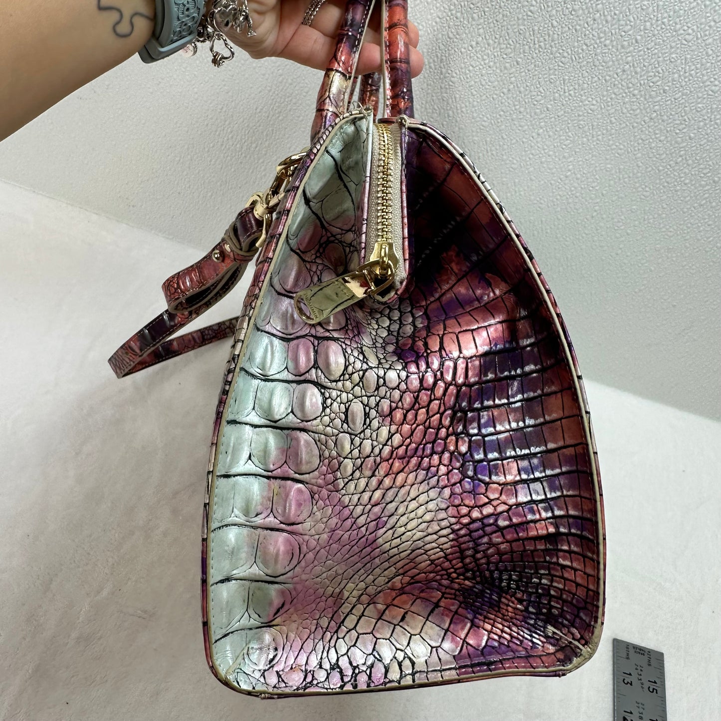Small Caroline, super nova Crossbody Designer By Brahmin,