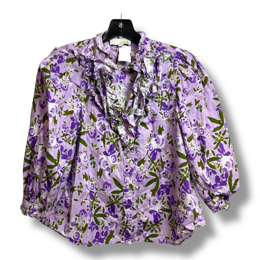 Top 3/4 Sleeve By Pinch In Purple, Size:L