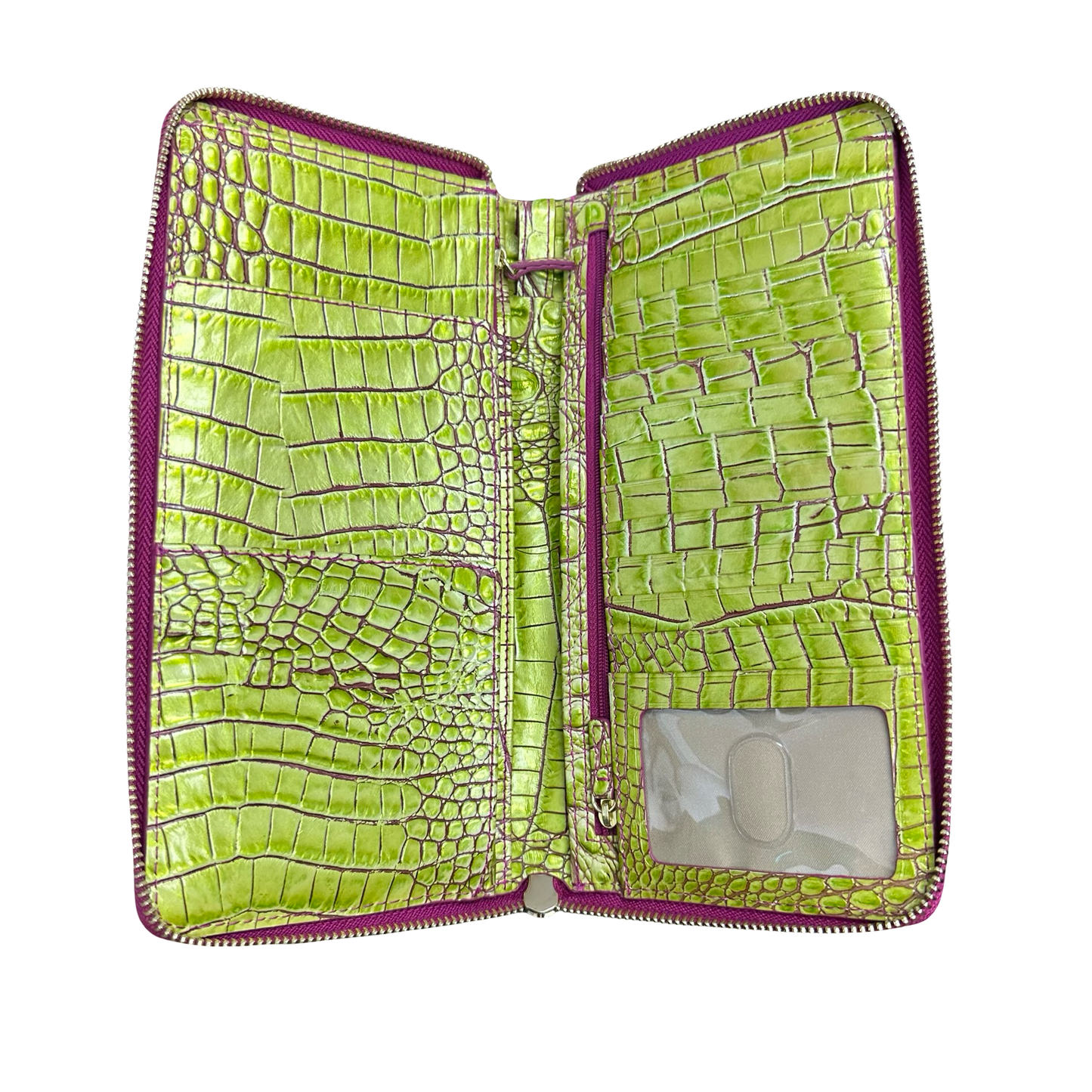 SKYLER clutch/wristlet in Limeade Melbourne Designer By Brahmin, Size: Medium