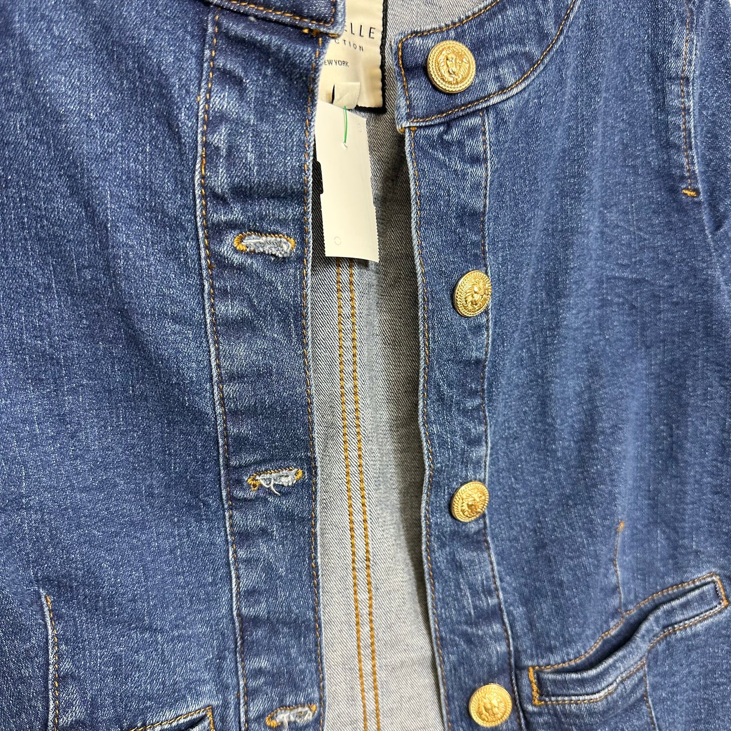 Jacket Denim By Bagatelle In Blue Denim, Size: S