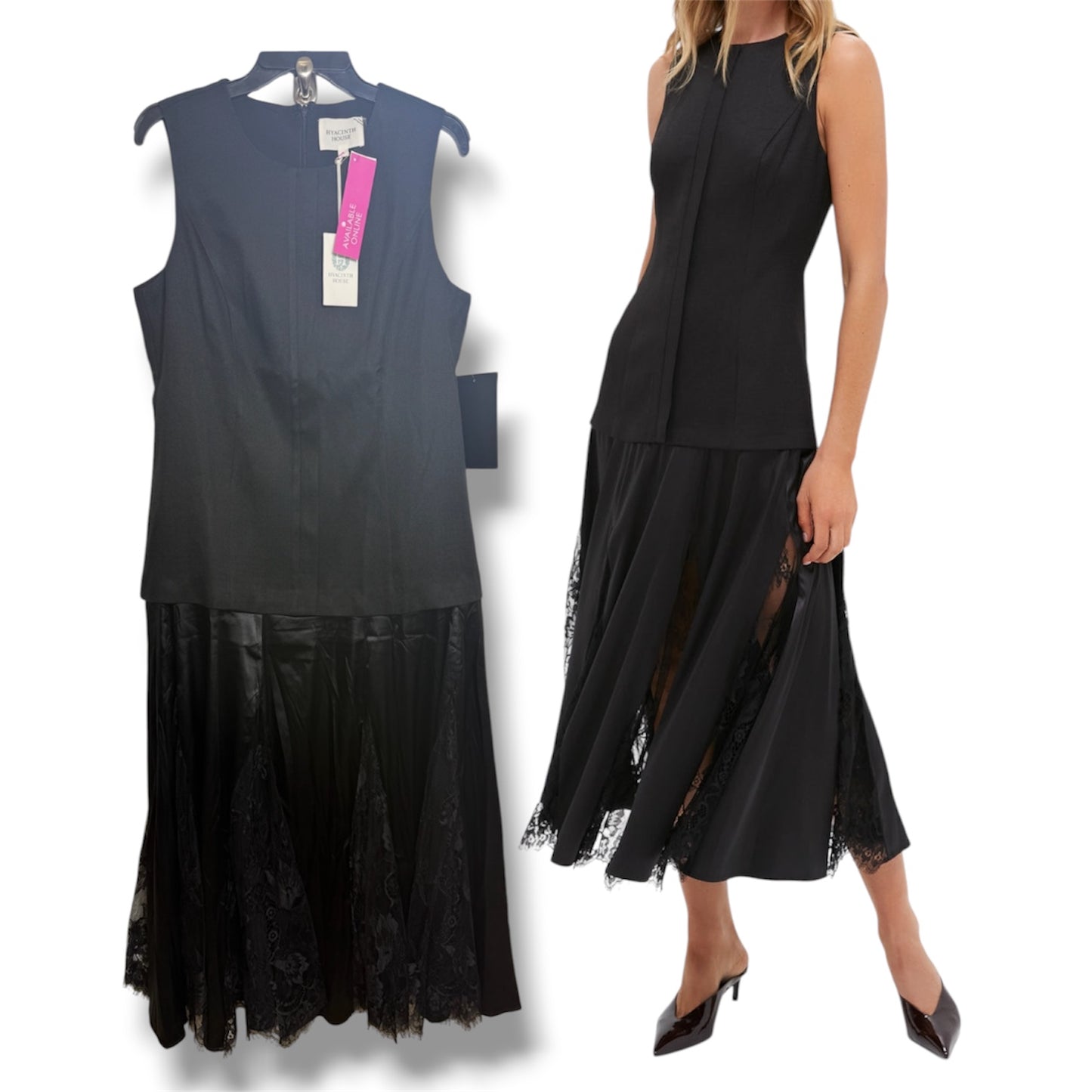 Mixed-Media Coco Maxi Dress By Hyacinth House - Tuckernuck In Black, Size: L