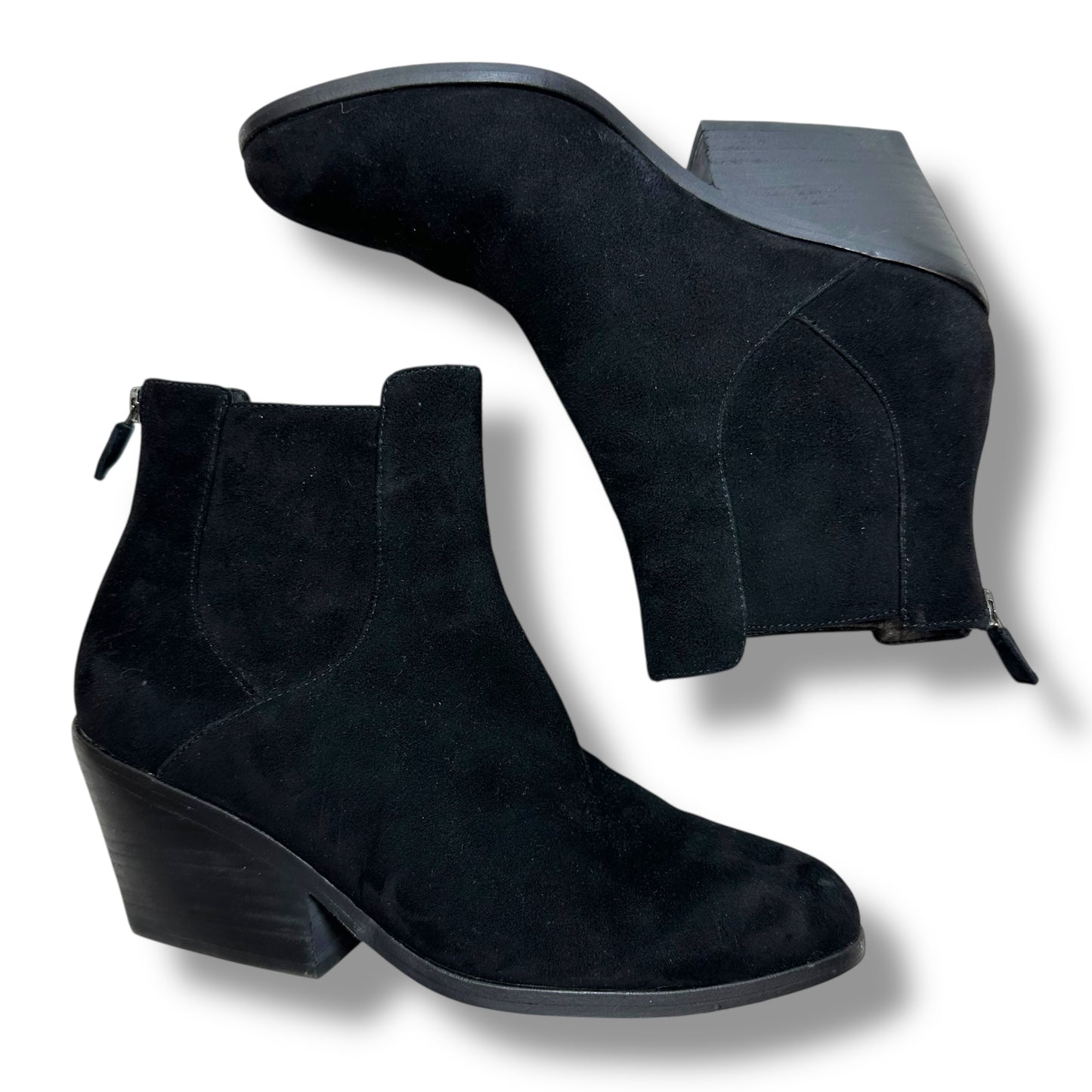 Boots Ankle Heels By Eileen Fisher In Black, Size: 8