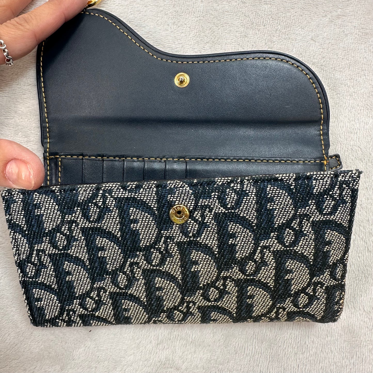 Wallet Luxury Designer By Dior, Size: Small