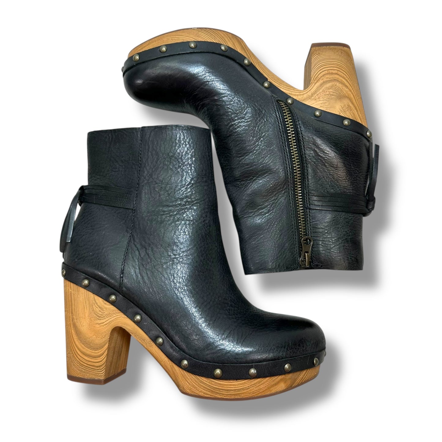 Boots Ankle Heels By Kork Ease In Black, Size: 6.5