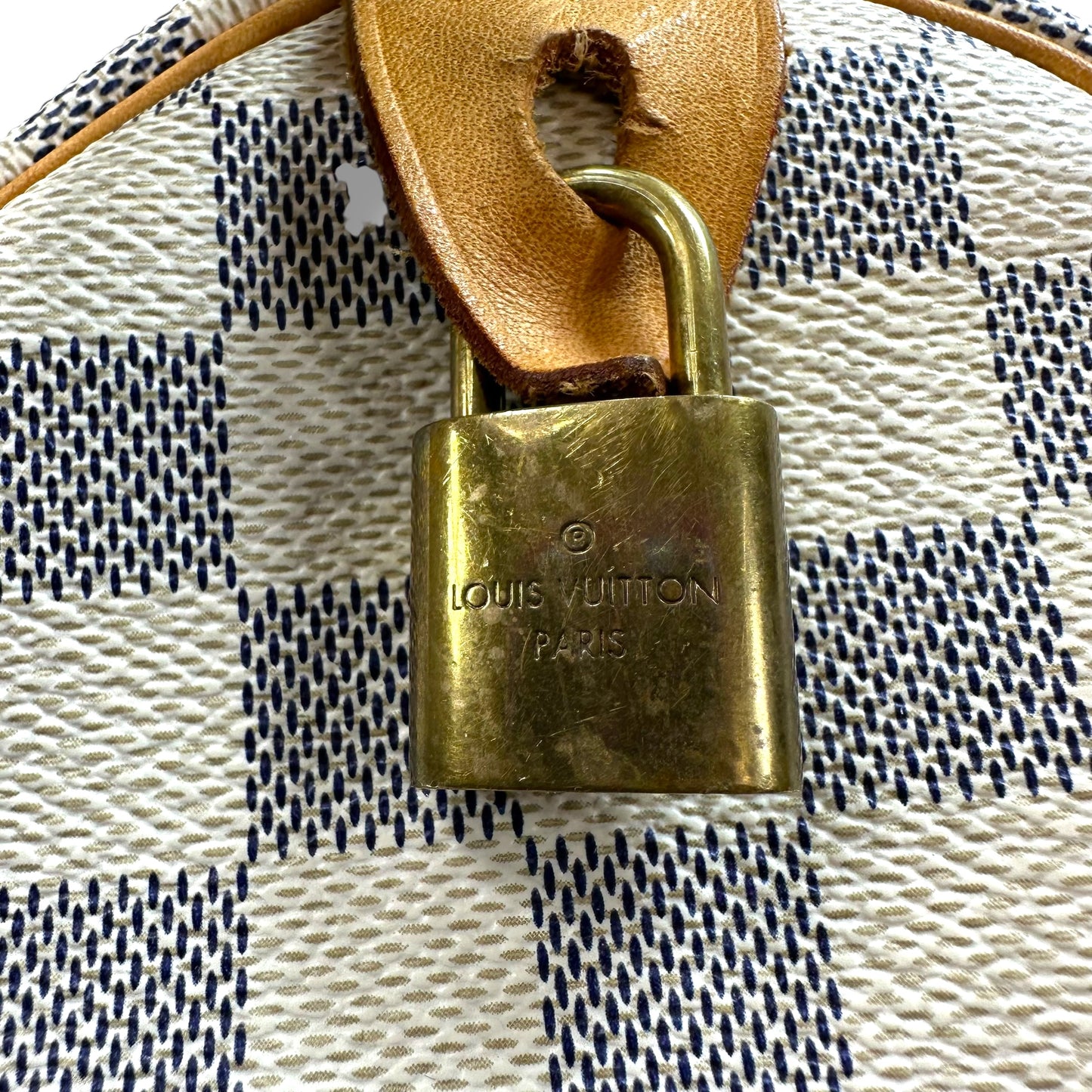 Speedy 35 Handbag Luxury Designer By Louis Vuitton, Size: Large