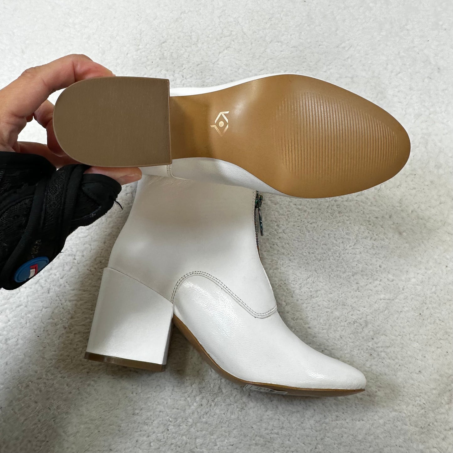 White Boots Ankle Heels KATY PERRY, Size 6