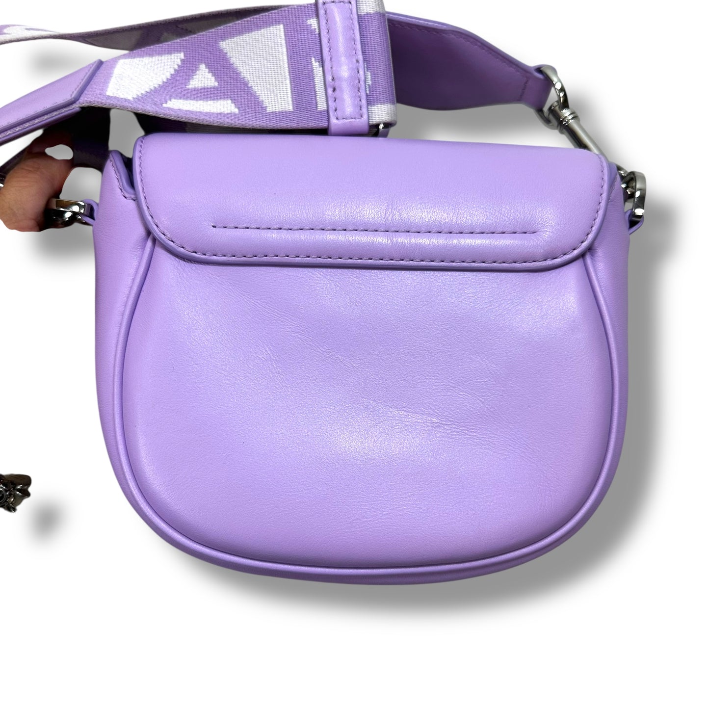 Saddle Bag Crossbody Luxury Designer By Marc Jacobs, Size: Small