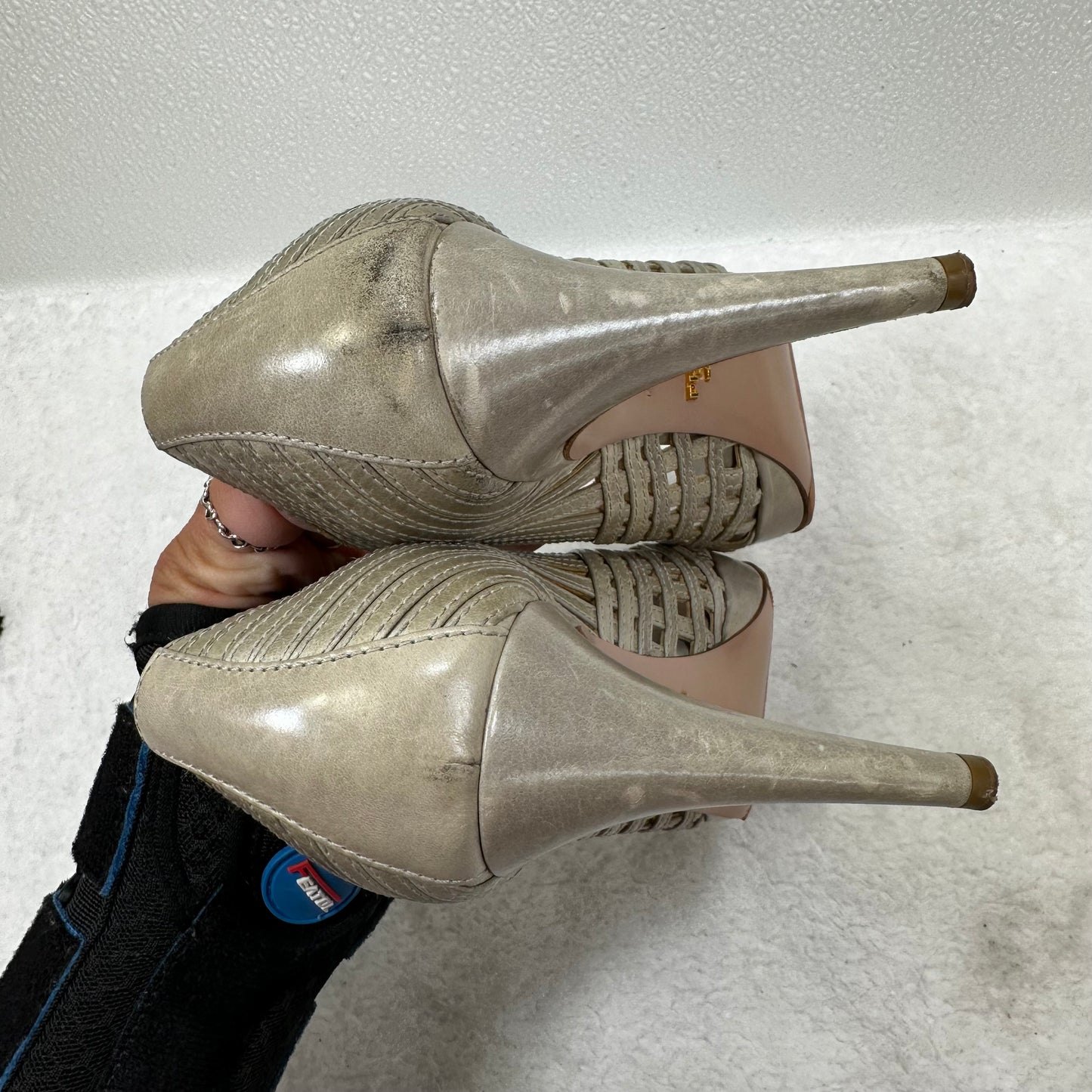 Shoes Heels Stiletto By Prada In Taupe size 39