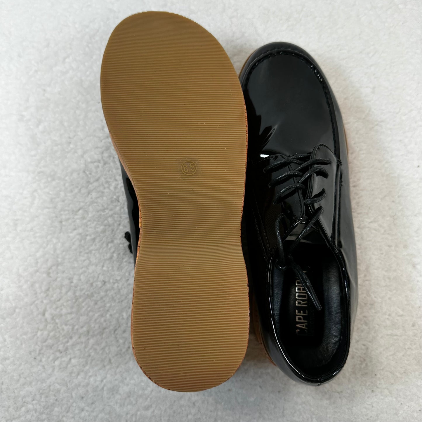 Black Shoes Flats Loafer Oxford CAPE ROBBIN, Size 8.5