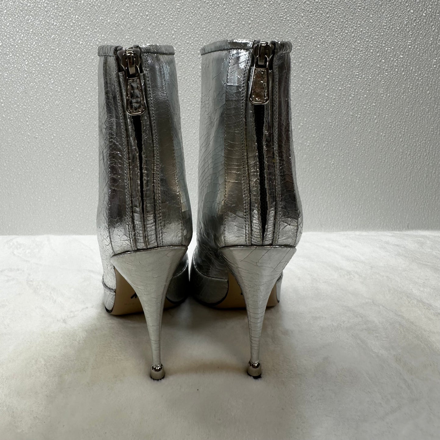 Boots Ankle Heels By PAUL ANDREW In Silver size 40