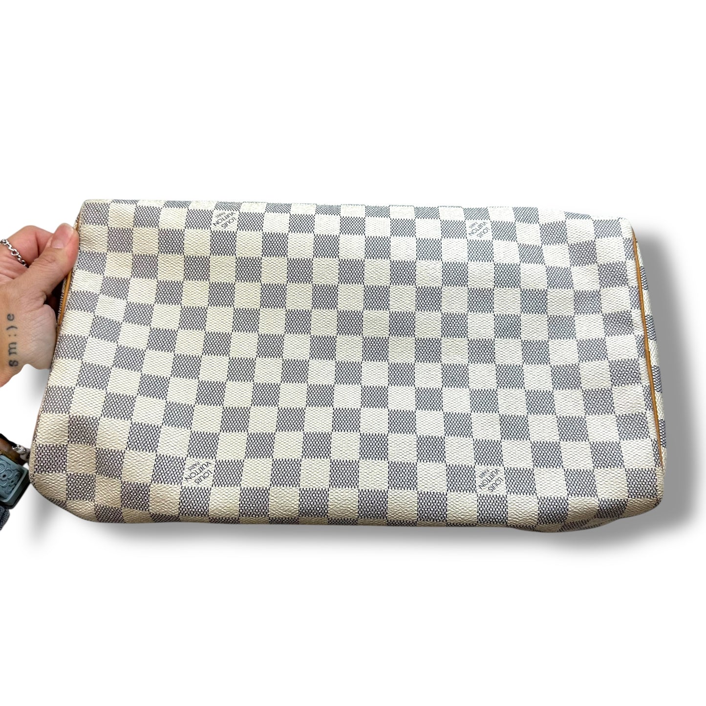 Speedy 35 Handbag Luxury Designer By Louis Vuitton, Size: Large