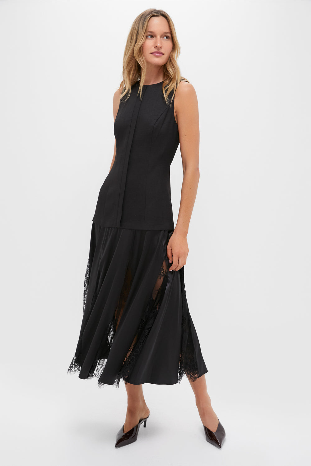 Mixed-Media Coco Maxi Dress By Hyacinth House - Tuckernuck In Black, Size: L
