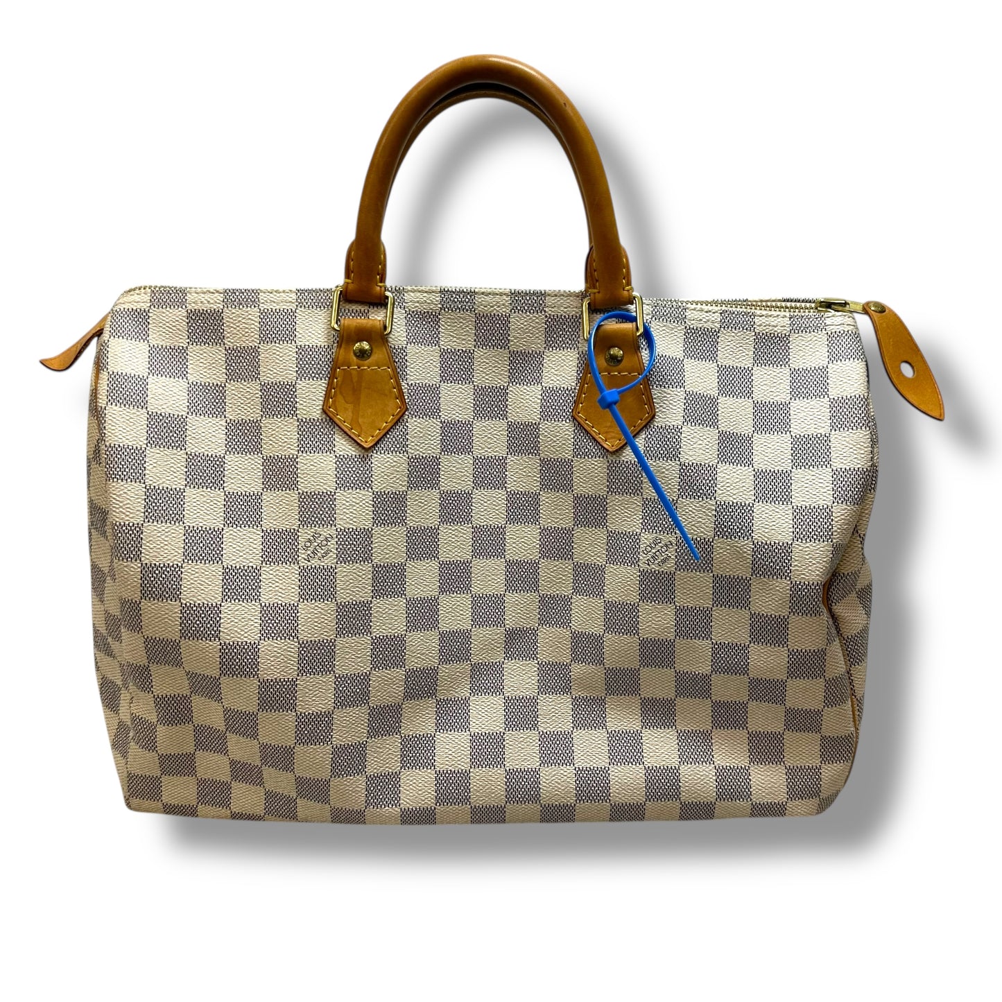 Speedy 35 Handbag Luxury Designer By Louis Vuitton, Size: Large