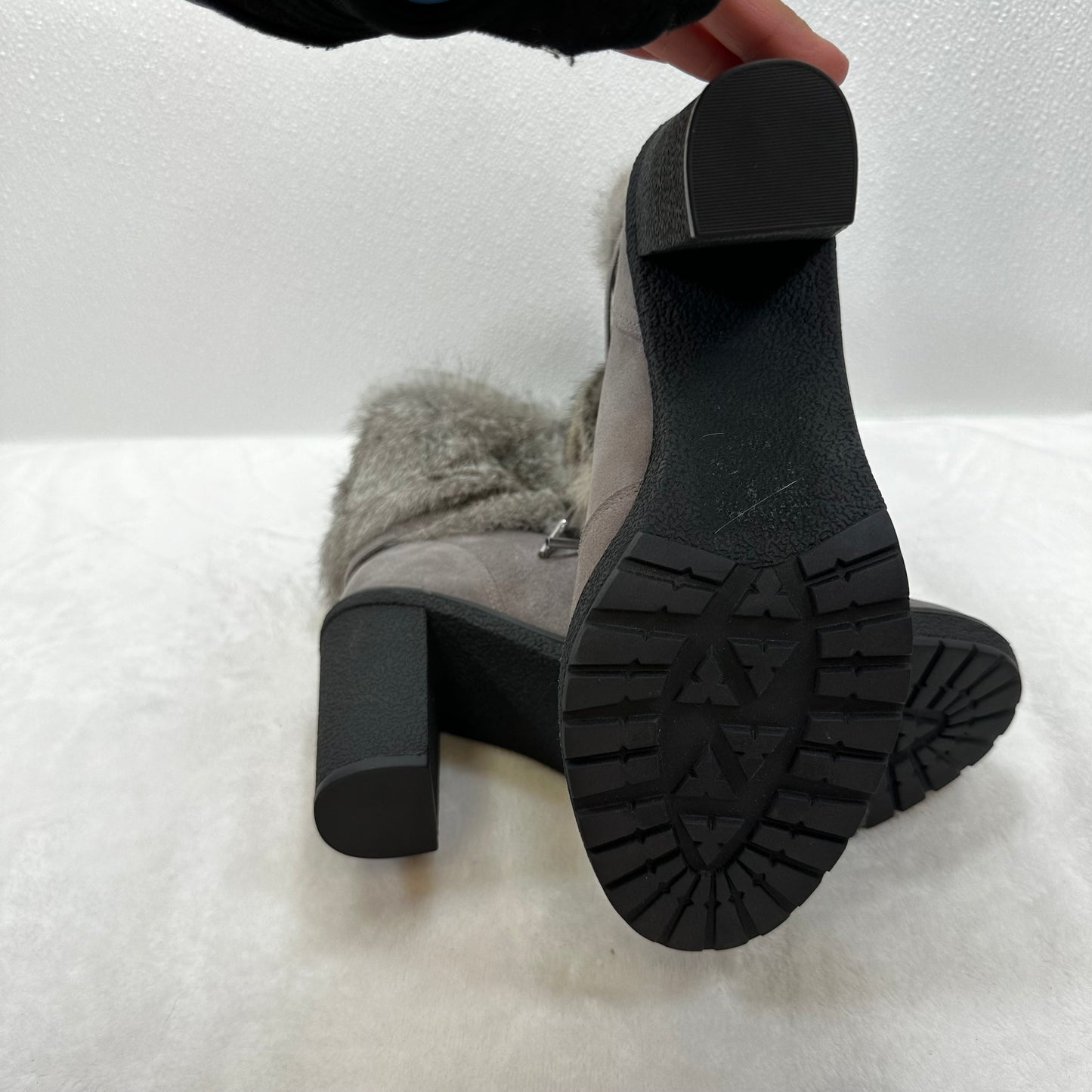 Boots Ankle Heels By Michael Kors In Gray, Size: 9