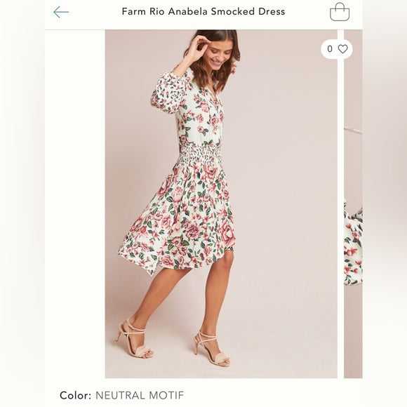 Dress Casual Maxi By FARM RIO In Floral Print, Size: Lp