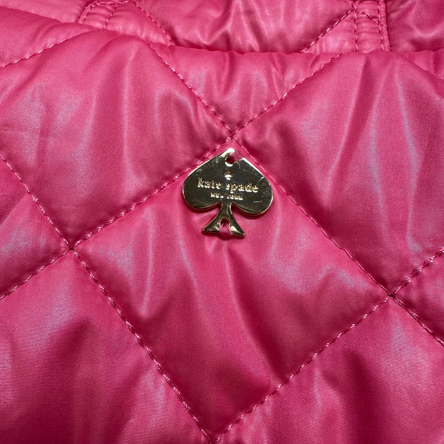 Coat Designer By Kate Spade In Pink, Size: L
