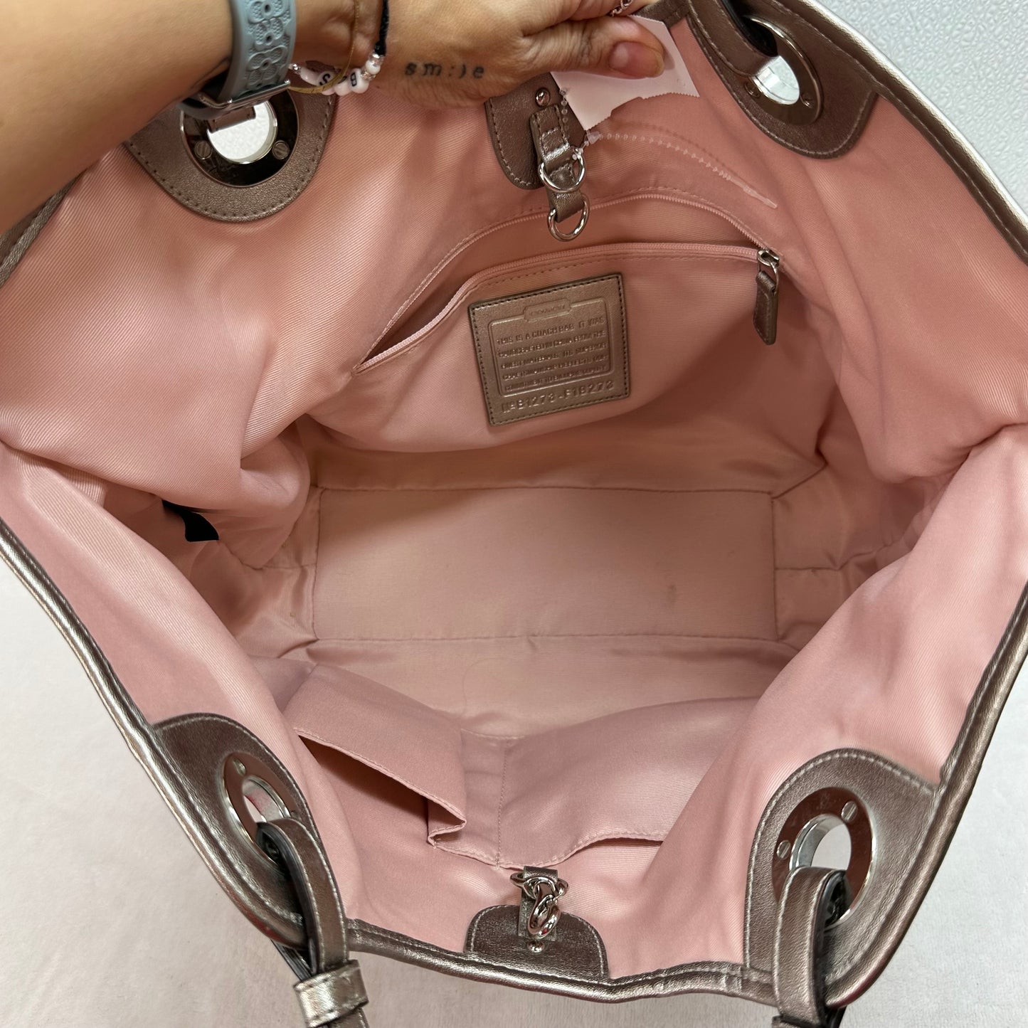 Handbag Designer By Coach, Size: Medium