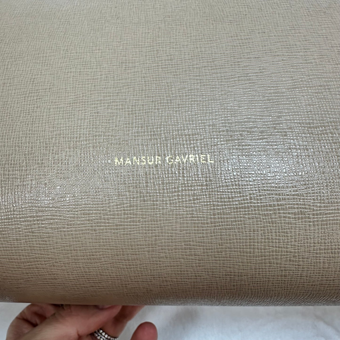 Tote Handbag Italian Leather By Mansur Gavriel, Size: Medium