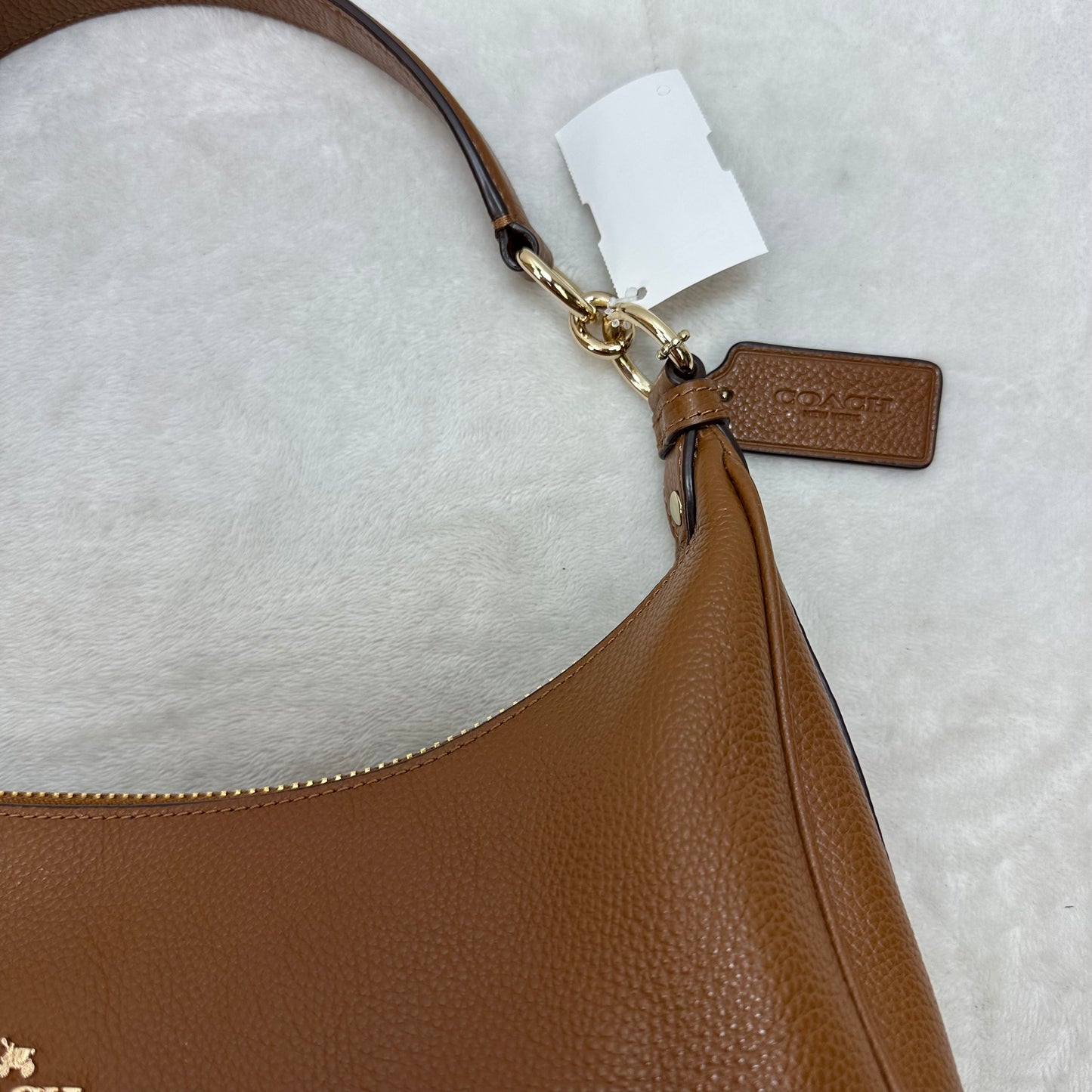 Harley Hobo Bag in pebble leather Designer By Coach, Size: Medium